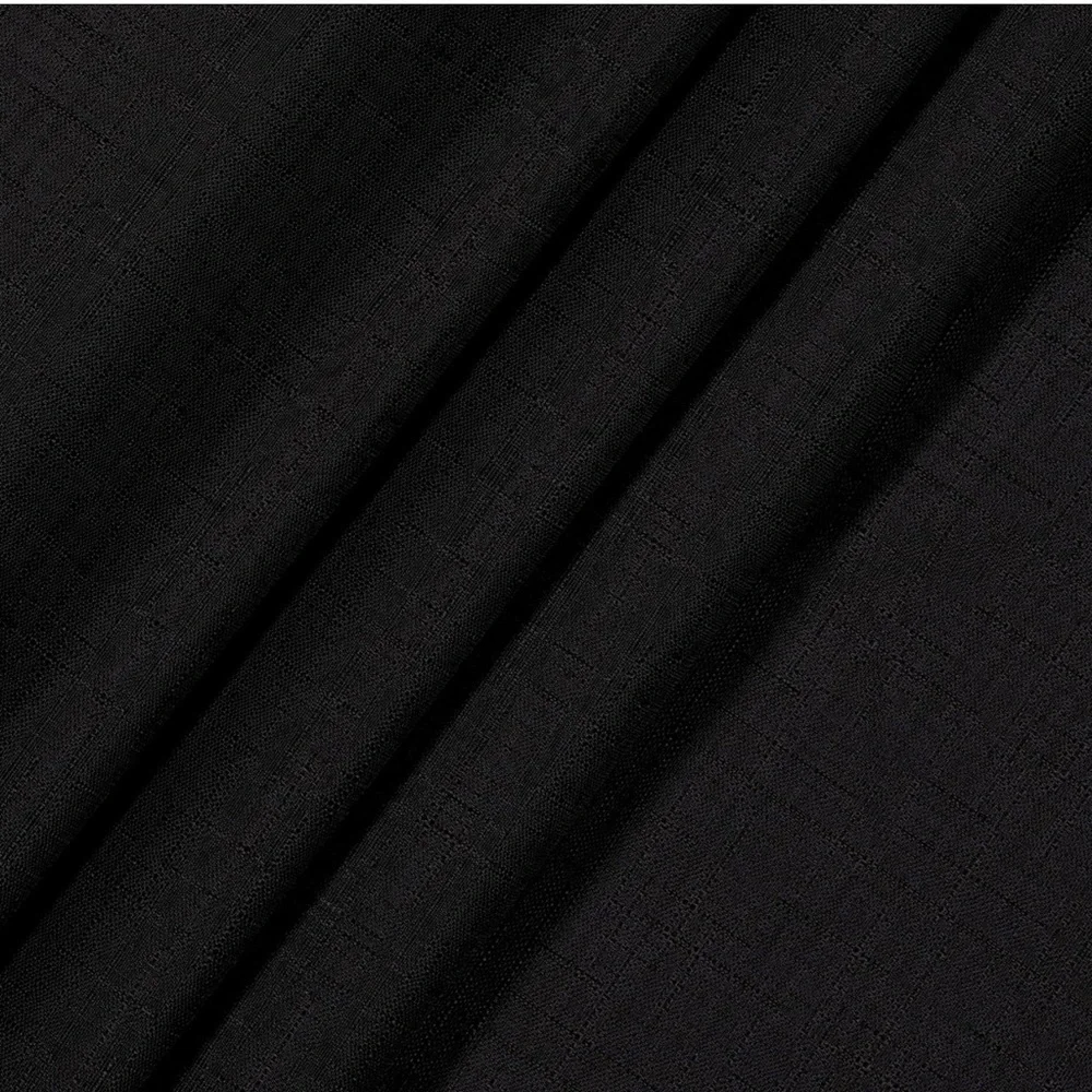 RE Room Essentials 2 Black Thick Room Darkening Blackout Curtains Drapes 84”